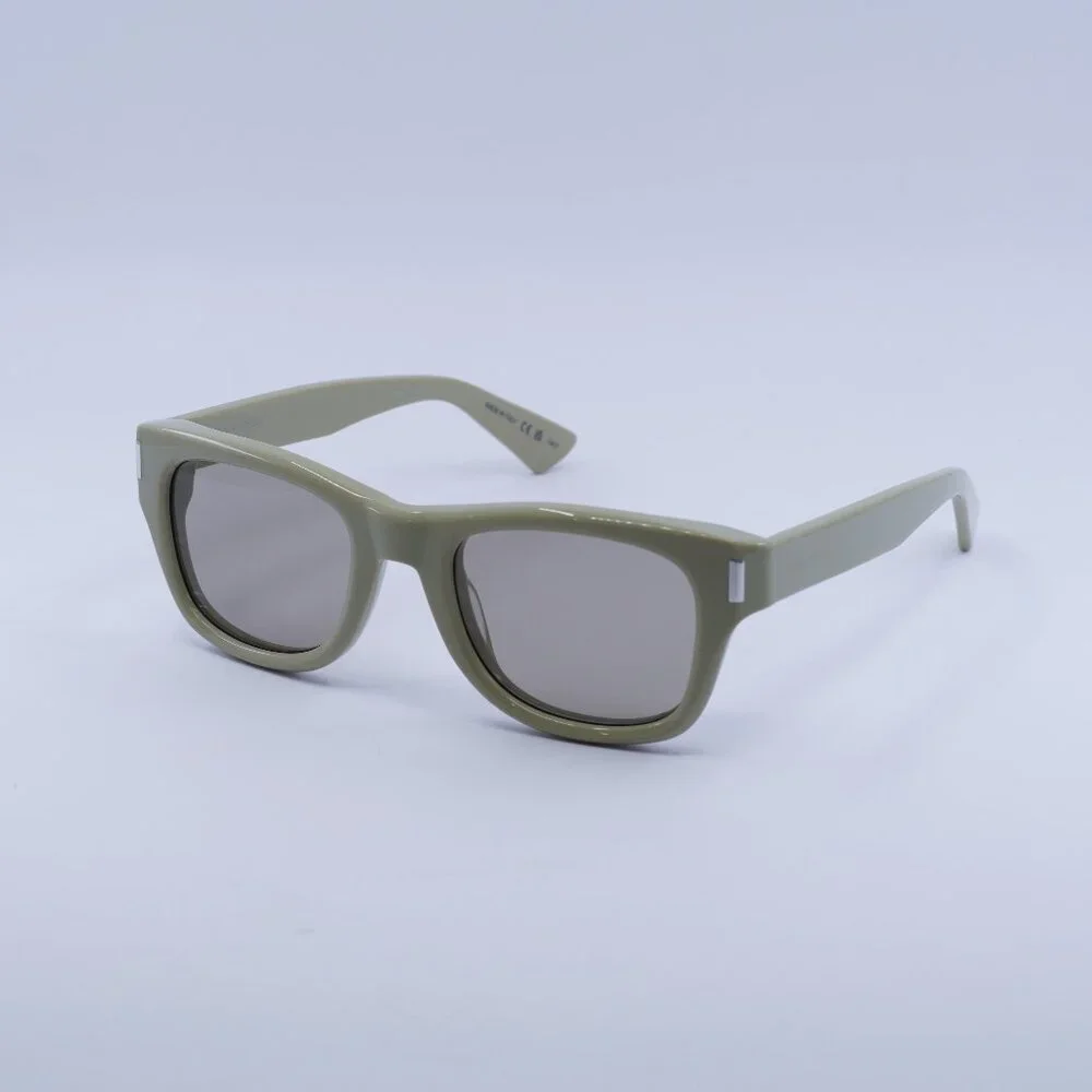 🕶️ New Saint Laurent SL801 003 Sunglasses - Khaki Green Frame